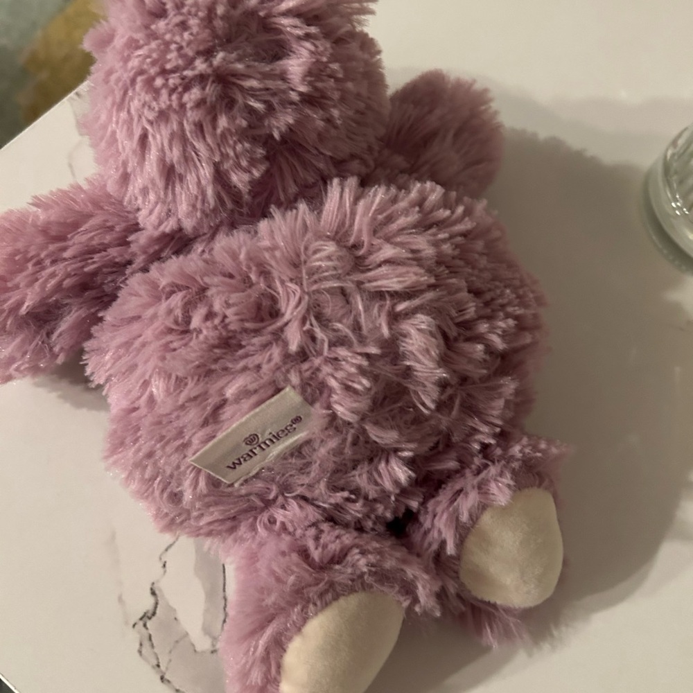 Warmies Little Purple Hippo Plushie - Picture 5 of 6